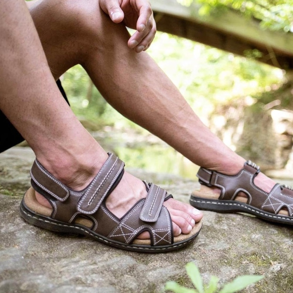 Dockers Size 12 Men Briar Newpage River Outdoor Brown Sandals Shoe Brand New NWT
